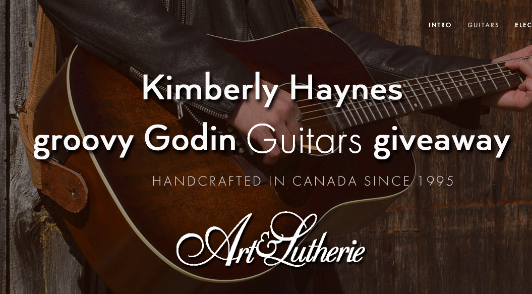 Kimberly Haynes groovy Godin guitar giveaway!